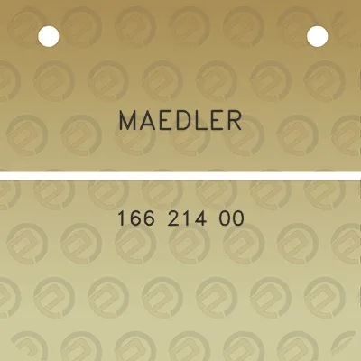 maedler-166-214-00