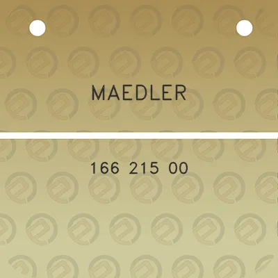 maedler-166-215-00