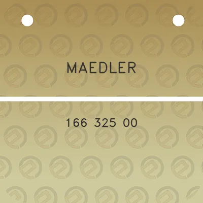 maedler-166-325-00