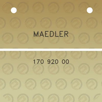 maedler-170-920-00