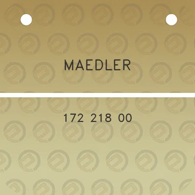 maedler-172-218-00