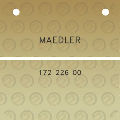 maedler-172-226-00