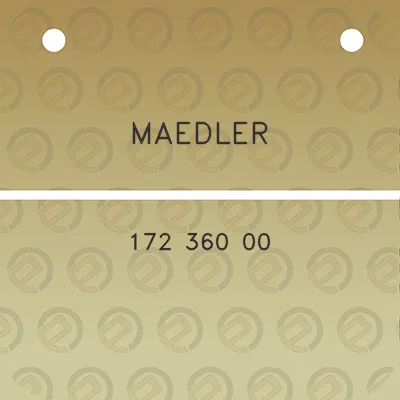 maedler-172-360-00