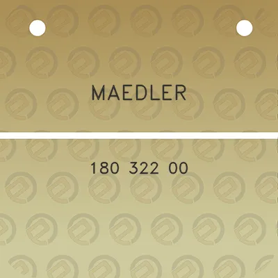 maedler-180-322-00