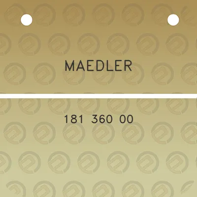 maedler-181-360-00