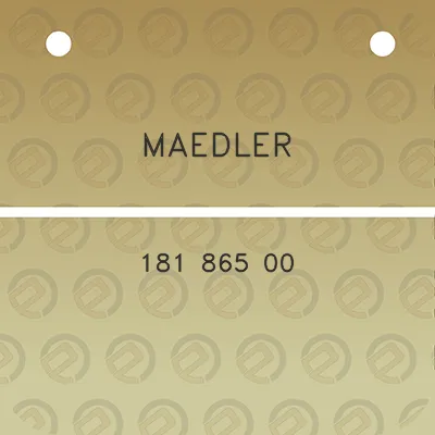 maedler-181-865-00