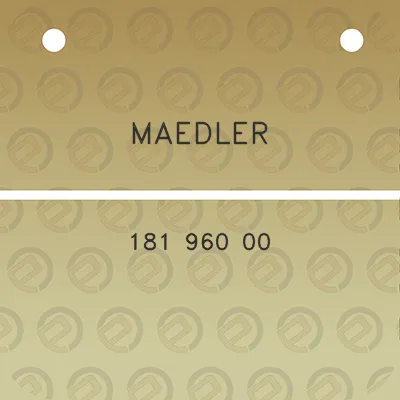 maedler-181-960-00