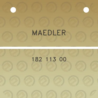 maedler-182-113-00