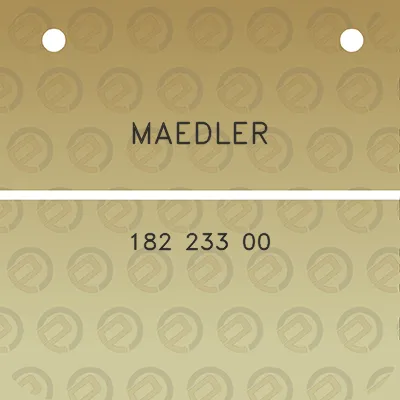 maedler-182-233-00