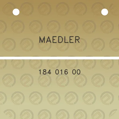 maedler-184-016-00