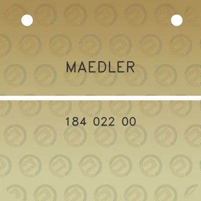 maedler-184-022-00