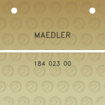 maedler-184-023-00