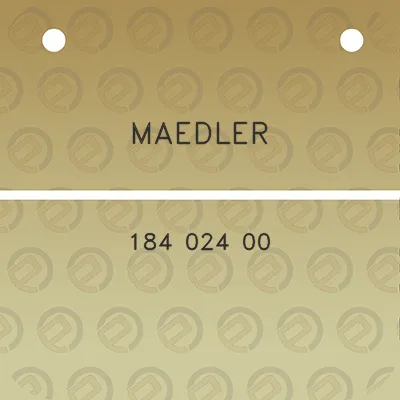 maedler-184-024-00