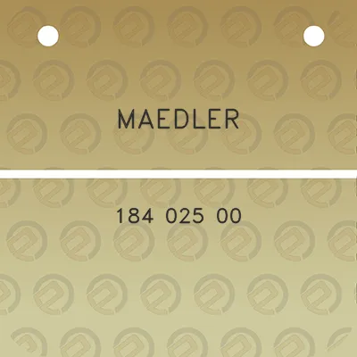 maedler-184-025-00