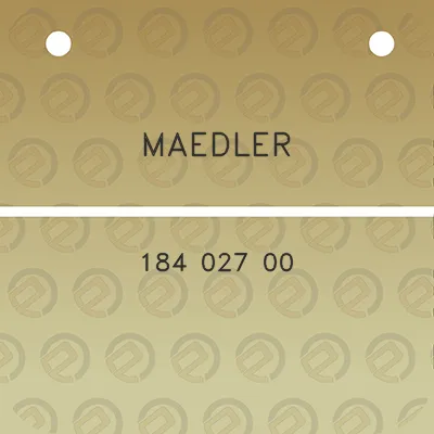 maedler-184-027-00