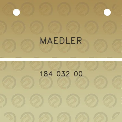 maedler-184-032-00