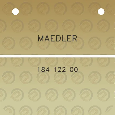 maedler-184-122-00