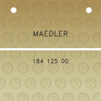 maedler-184-125-00