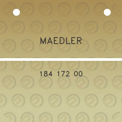 maedler-184-172-00