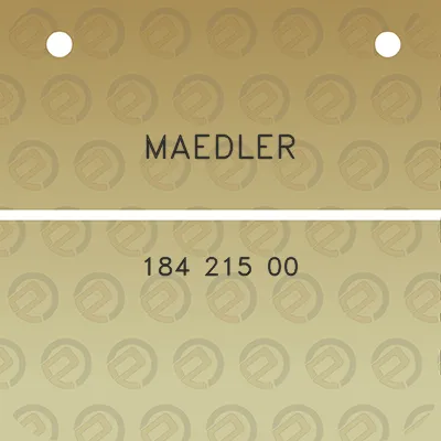 maedler-184-215-00