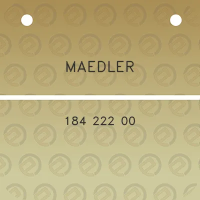 maedler-184-222-00