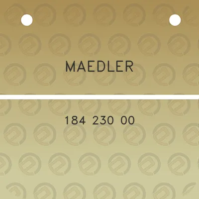 maedler-184-230-00