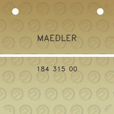 maedler-184-315-00