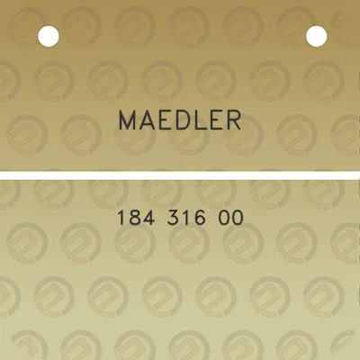 maedler-184-316-00