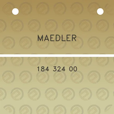 maedler-184-324-00