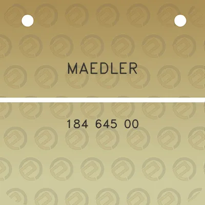 maedler-184-645-00