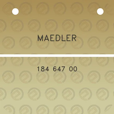 maedler-184-647-00