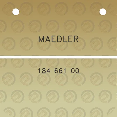 maedler-184-661-00