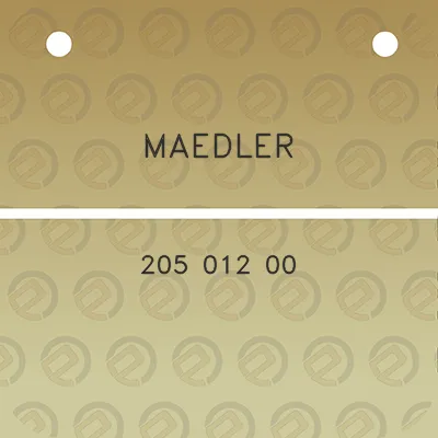 maedler-205-012-00