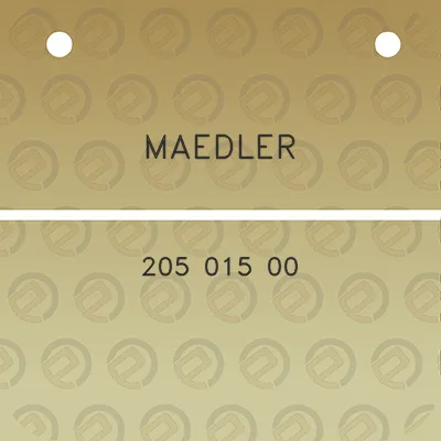 maedler-205-015-00