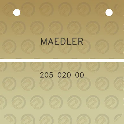 maedler-205-020-00