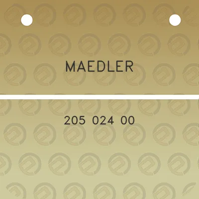 maedler-205-024-00