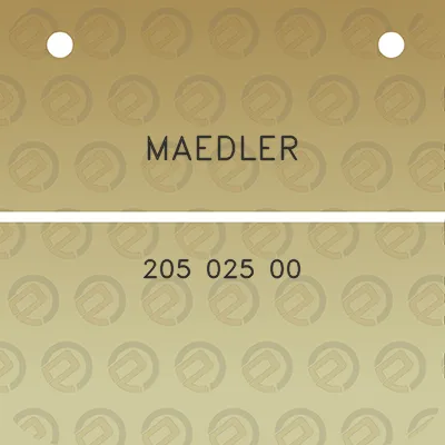 maedler-205-025-00