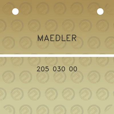 maedler-205-030-00
