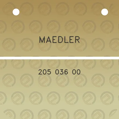 maedler-205-036-00