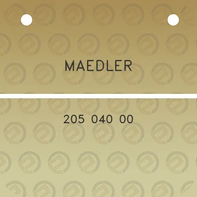 maedler-205-040-00