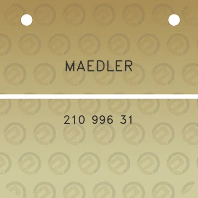 maedler-210-996-31