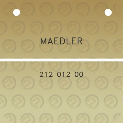 maedler-212-012-00
