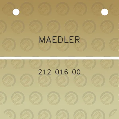 maedler-212-016-00