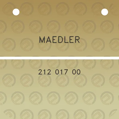 maedler-212-017-00