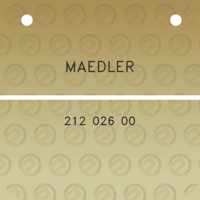 maedler-212-026-00