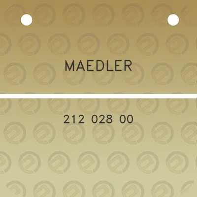 maedler-212-028-00