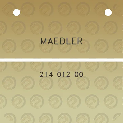 maedler-214-012-00