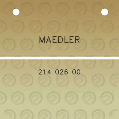 maedler-214-026-00