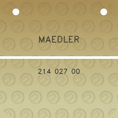 maedler-214-027-00