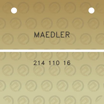 maedler-214-110-16